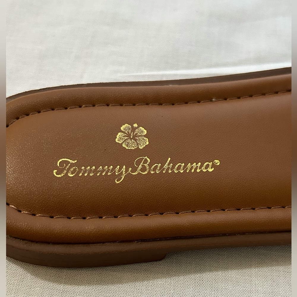 Tommy Bahama - Brown Woven Slide Sandals - Picture 5 of 5